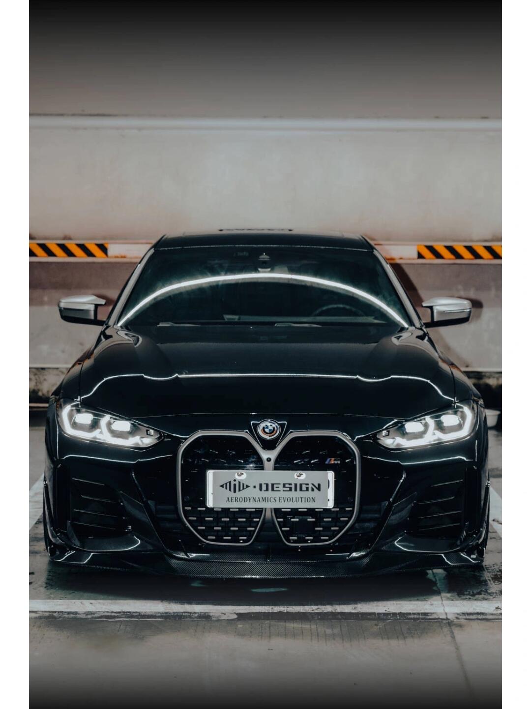 BMW G26 i4 MIW Style Carbon Fiber Parts - styling view