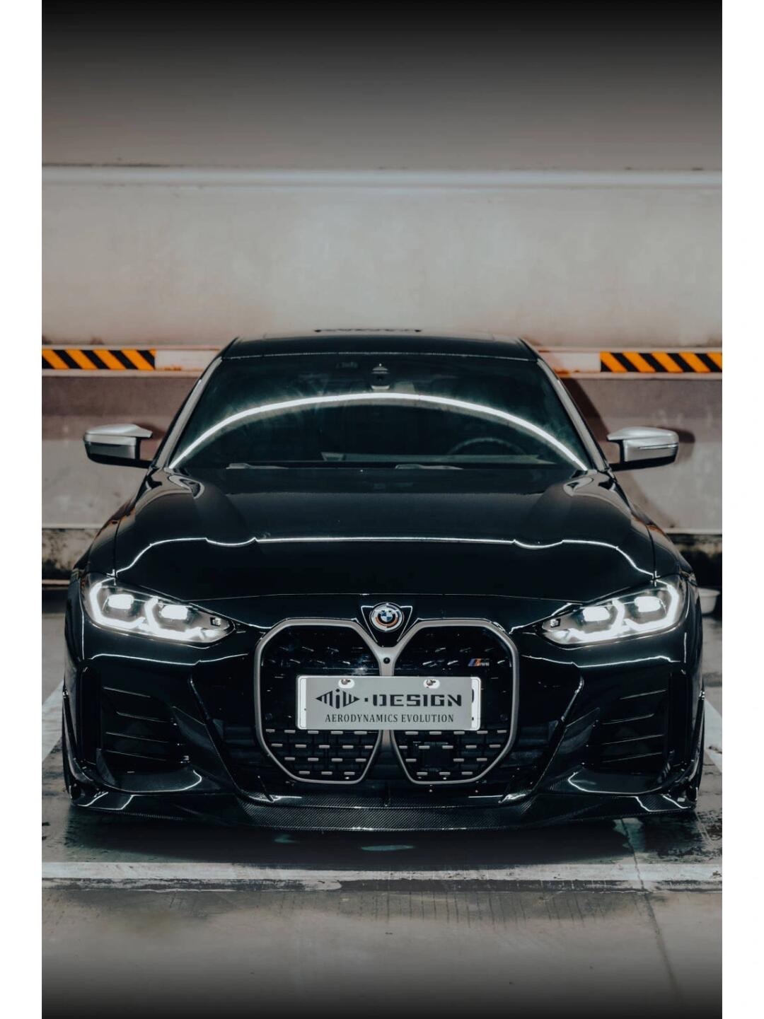 BMW G26 i4 MIW Style Carbon Fiber Parts - styling view