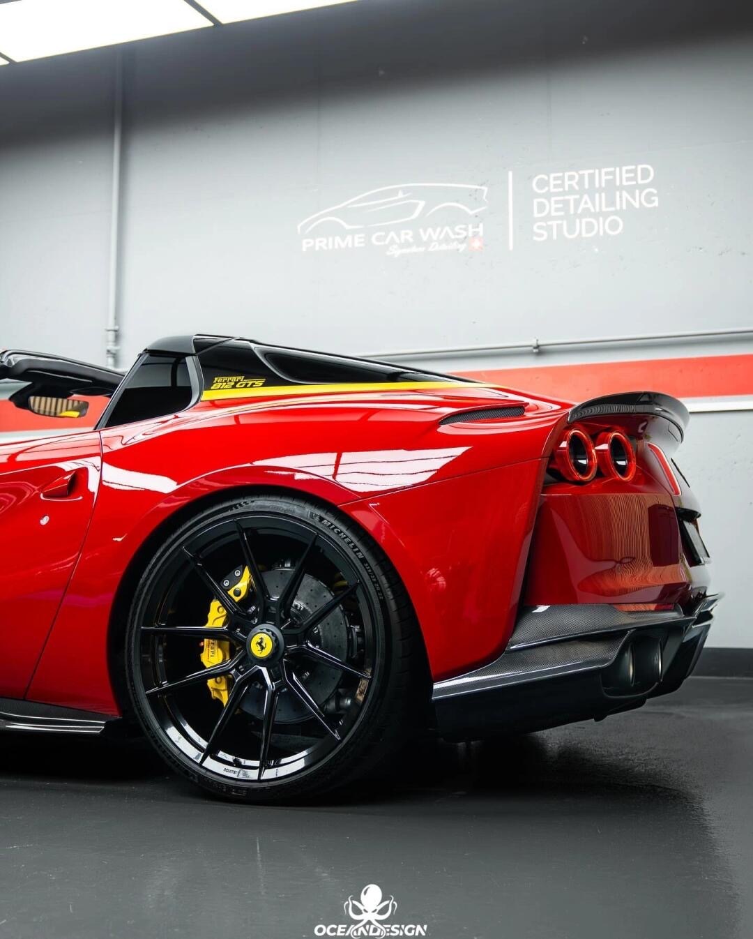 Ferrari 812 N Style Dry Carbon Parts - styling view