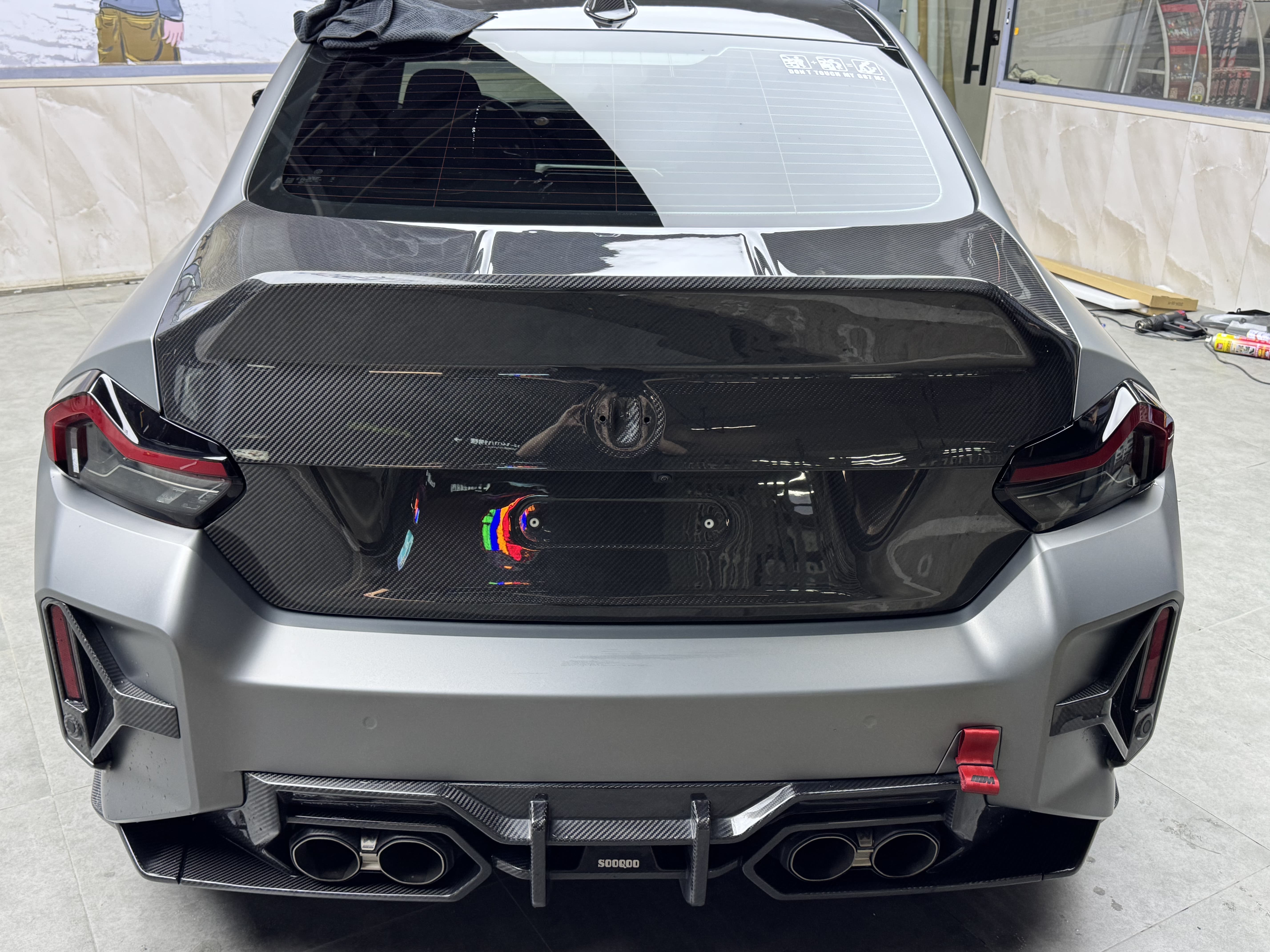 BMW G87 M2 Ocean Design CSL Style Dry Carbon Trunk Lid - styling view