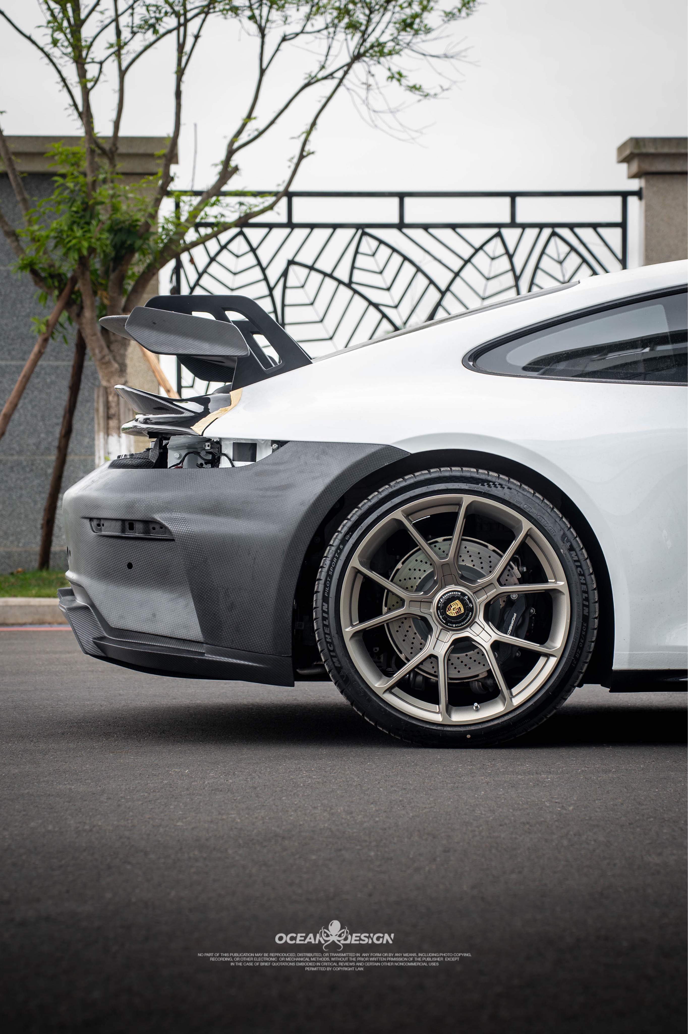 Porsche 911 992.1 / 992.2 GT3 Style Conversion Parts - styling view