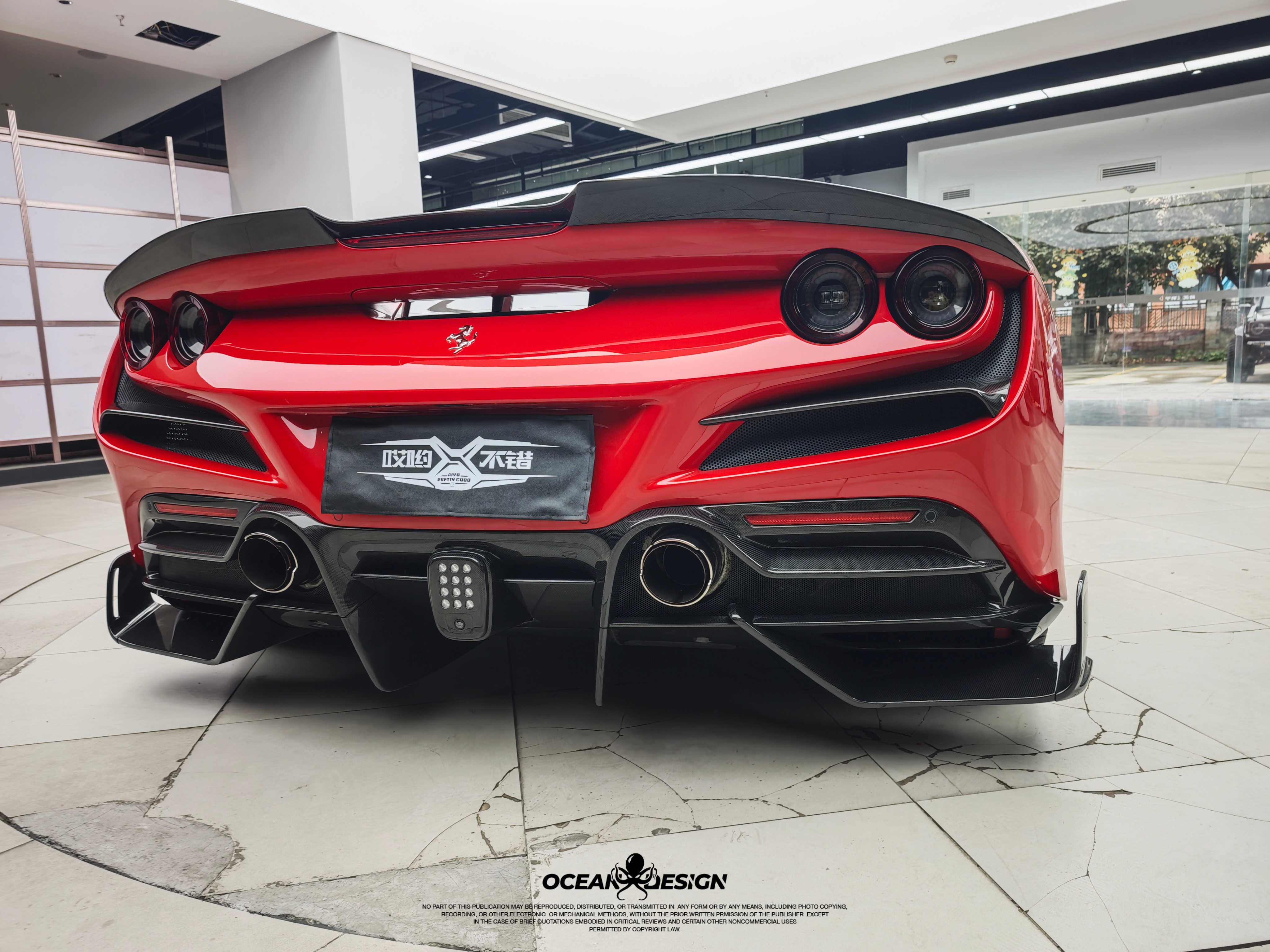 Ferrari F8 MSY Style Parts - styling view