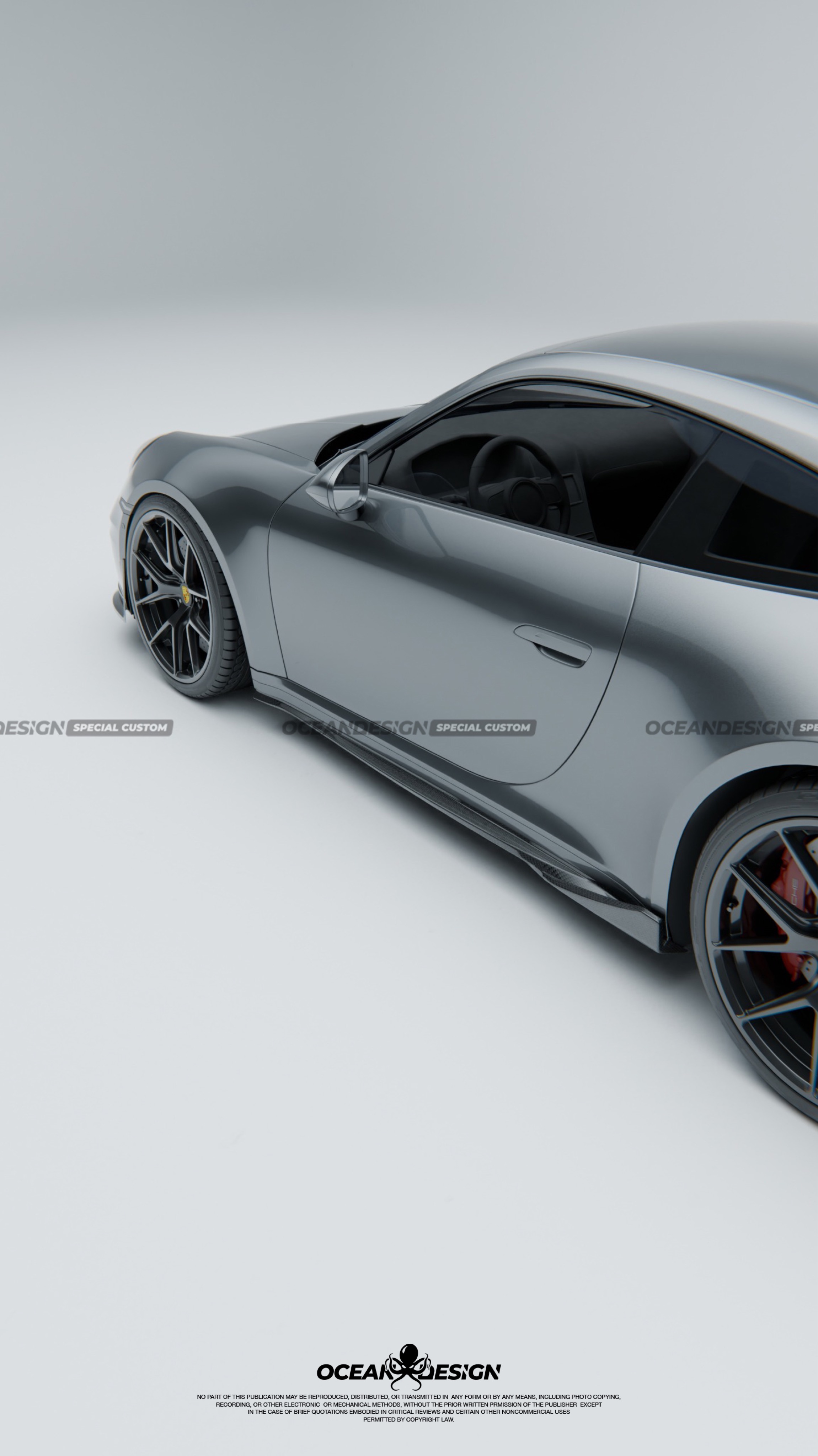 Porsche 911 992.2 Ocean Design Dry Carbon Parts - styling view