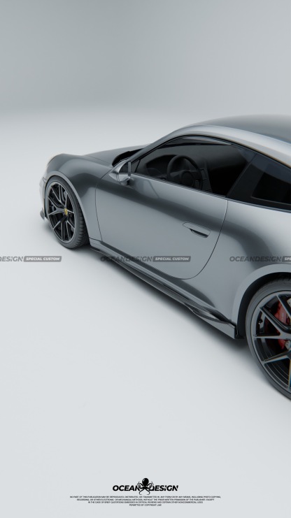 Porsche 911 992.2 Ocean Design Dry Carbon Parts - styling view