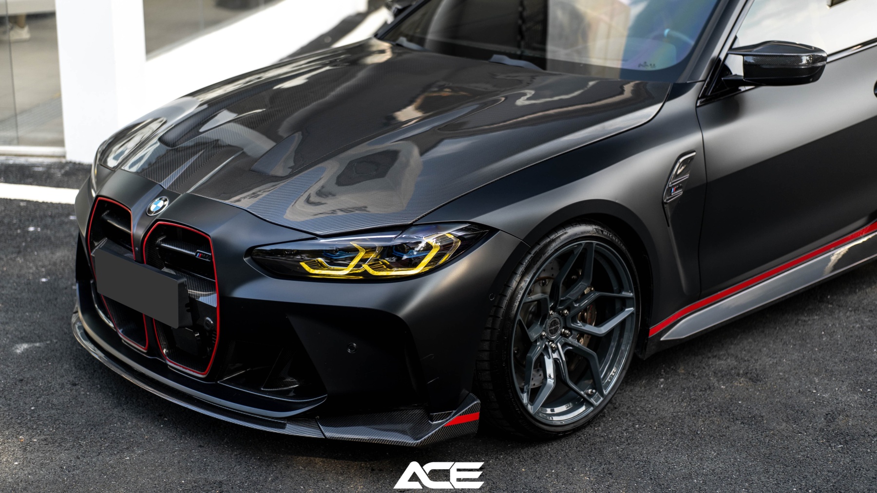BMW G80 M3/G82 M4 CSL Style Dry Carbon Parts - styling view