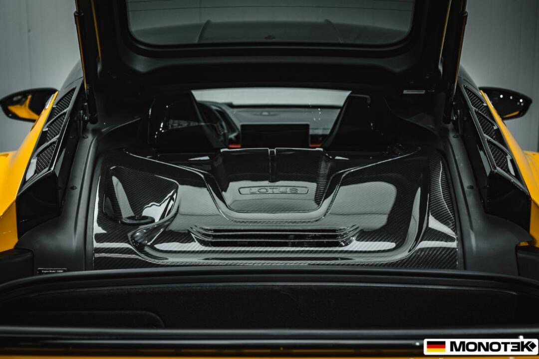 Lotus Emira Monotek Style Dry Carbon Parts - styling view