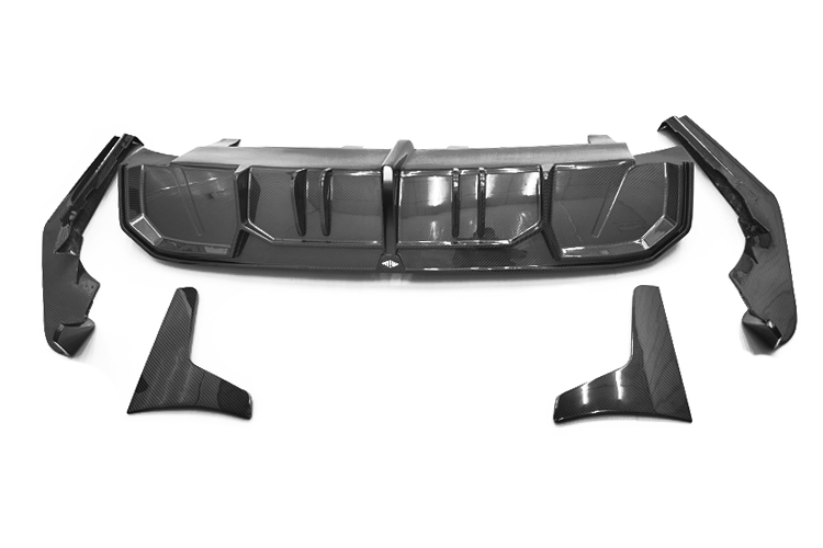 BMW G26 i4 MIW Style Carbon Fiber Parts - styling reference for Type B Rear Lip - With Light
