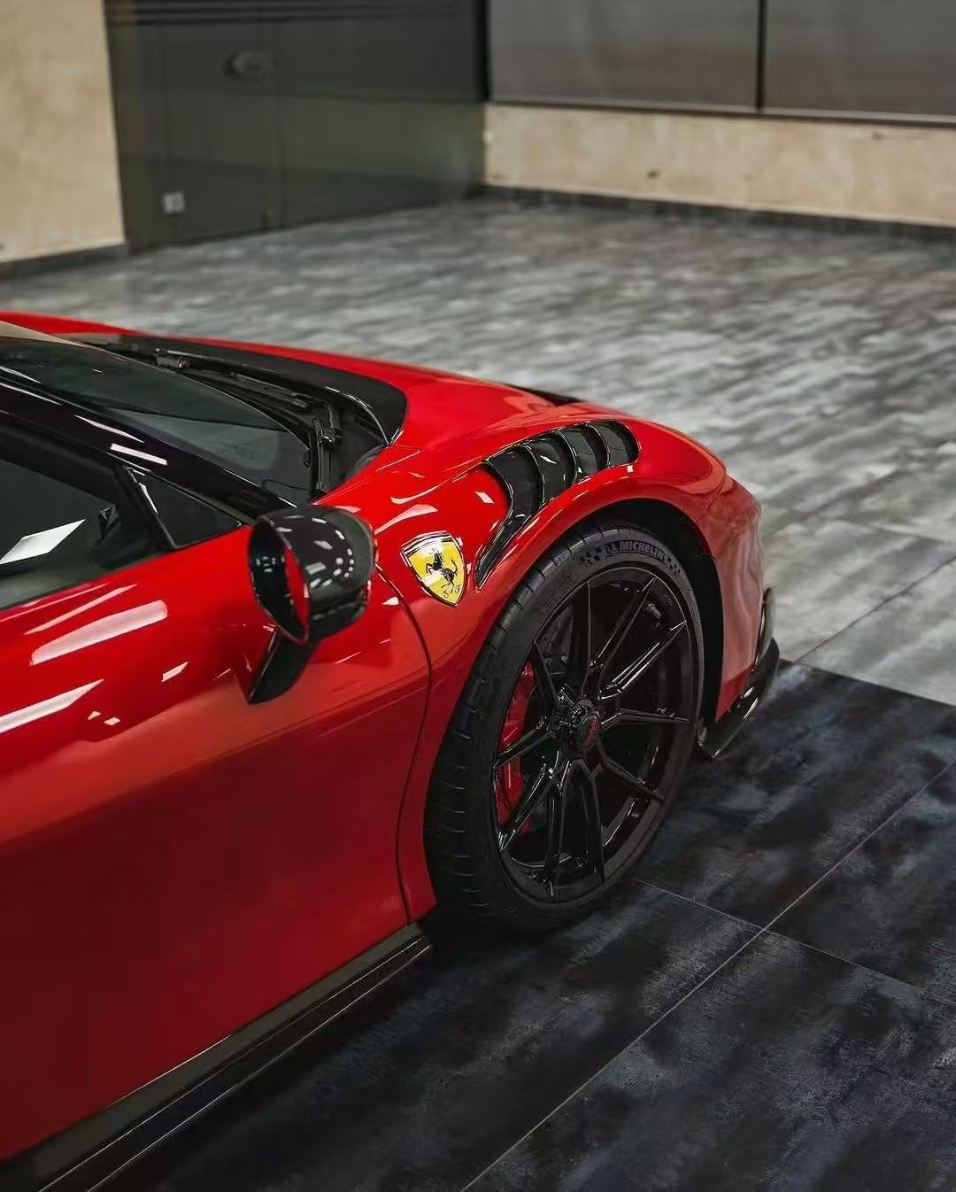 Ferrari SF90 OEM Style Dry Carbon Parts - styling view