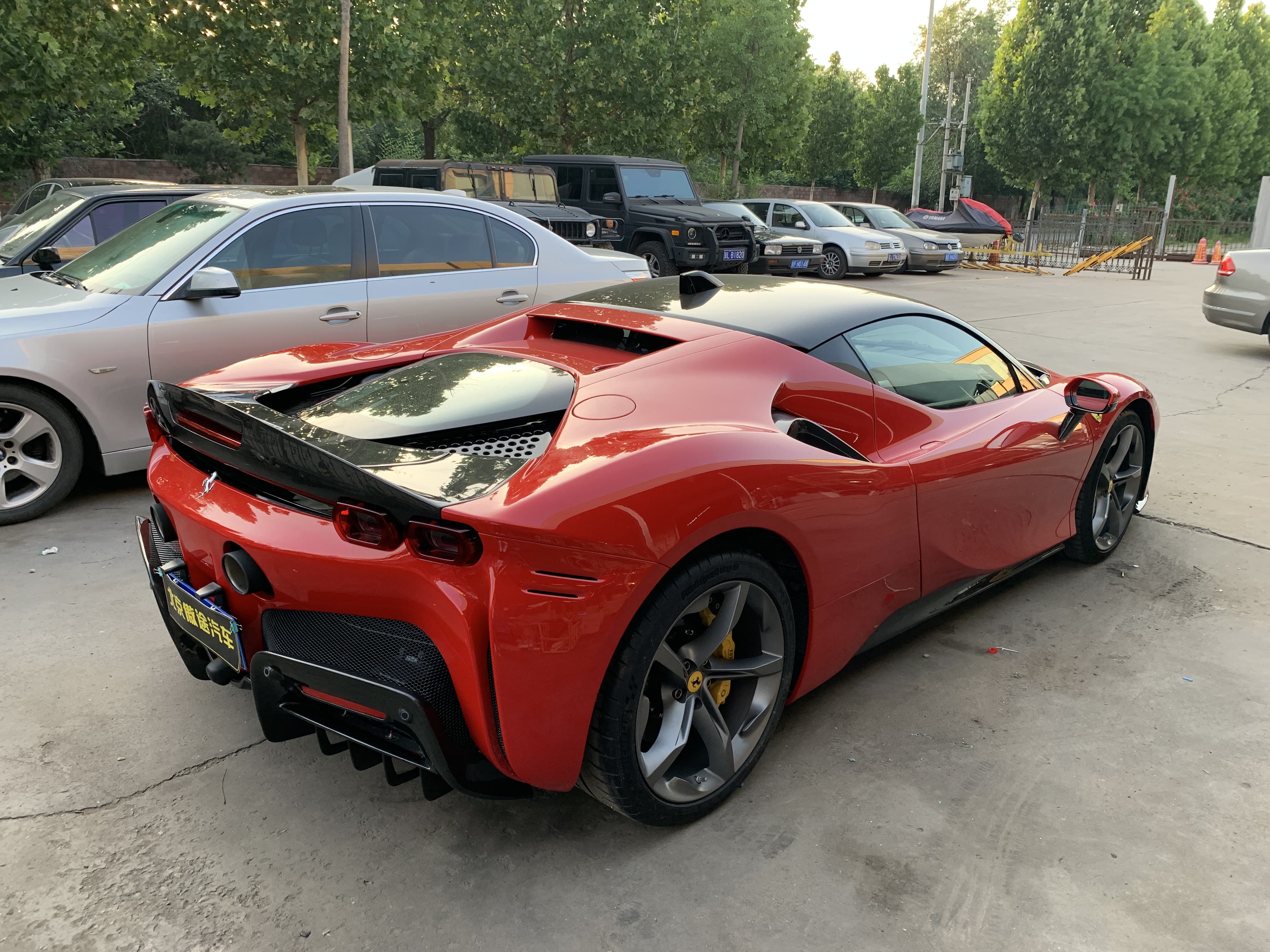 Ferrari SF90 OEM Style Dry Carbon Parts - styling view