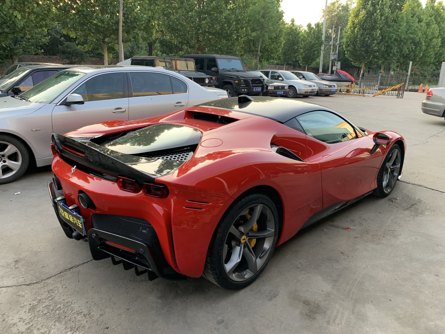 Ferrari SF90 OEM Style Dry Carbon Parts - styling view