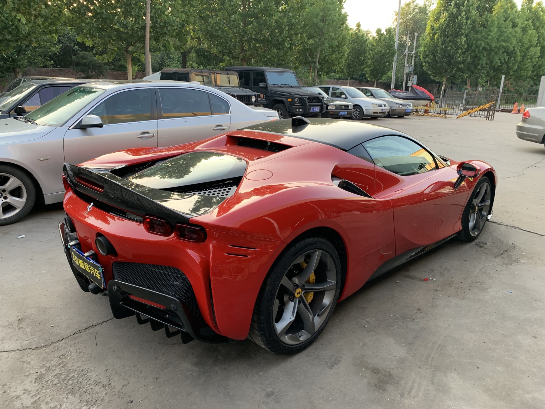 Ferrari SF90 OEM Style Dry Carbon Parts - styling view