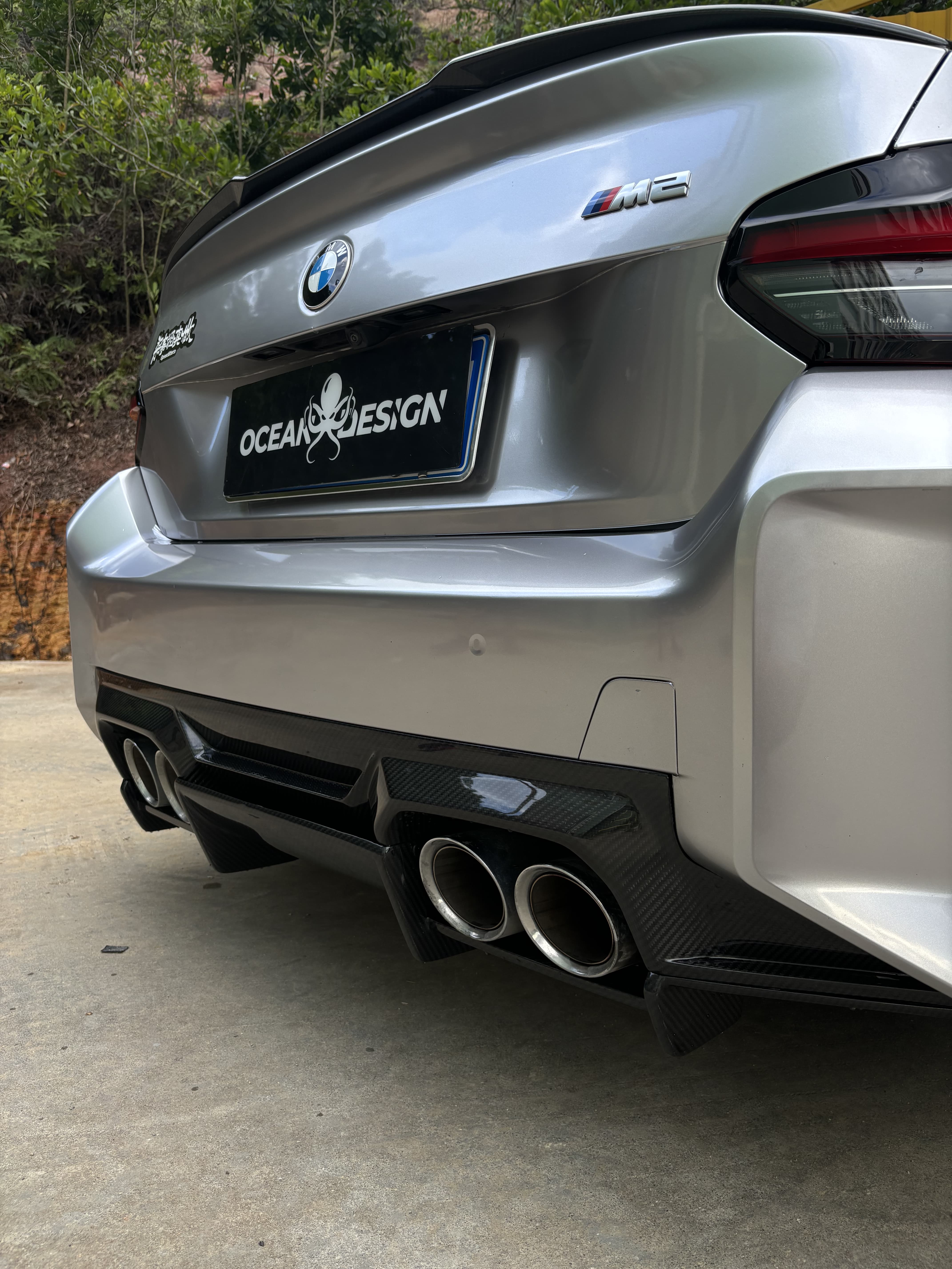 BMW G87 M2 AP Style Dry Carbon Parts - styling view