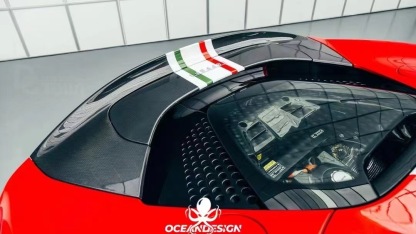 Ferrari SF90 OEM Style Dry Carbon Parts - styling view