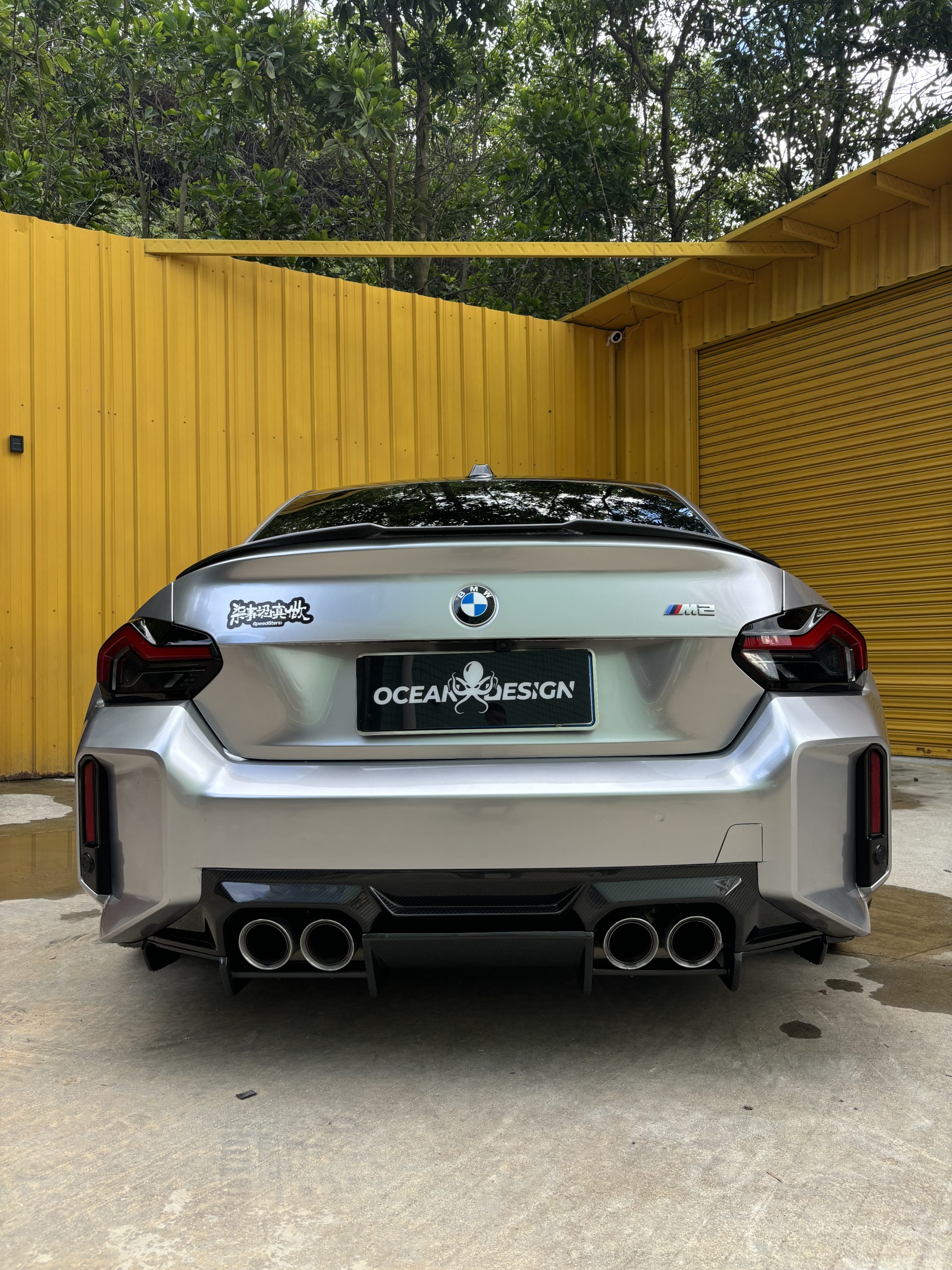 BMW G87 M2 AP Style Dry Carbon Parts - styling view