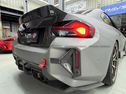 BMW G87 M2 Ocean Design CSL Style Dry Carbon Trunk Lid - styling view