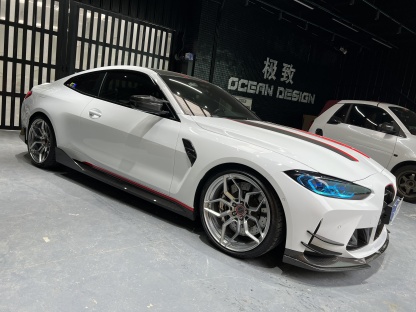 BMW G80 M3/G82 M4 CSL Style Dry Carbon Parts - styling view