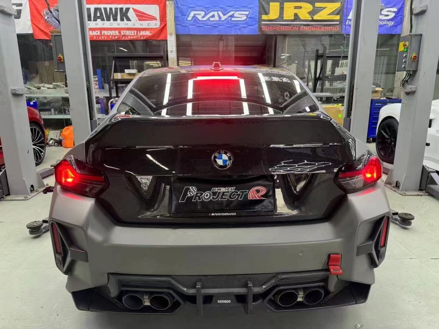 BMW G87 M2 Ocean Design CSL Style Dry Carbon Trunk Lid - styling view
