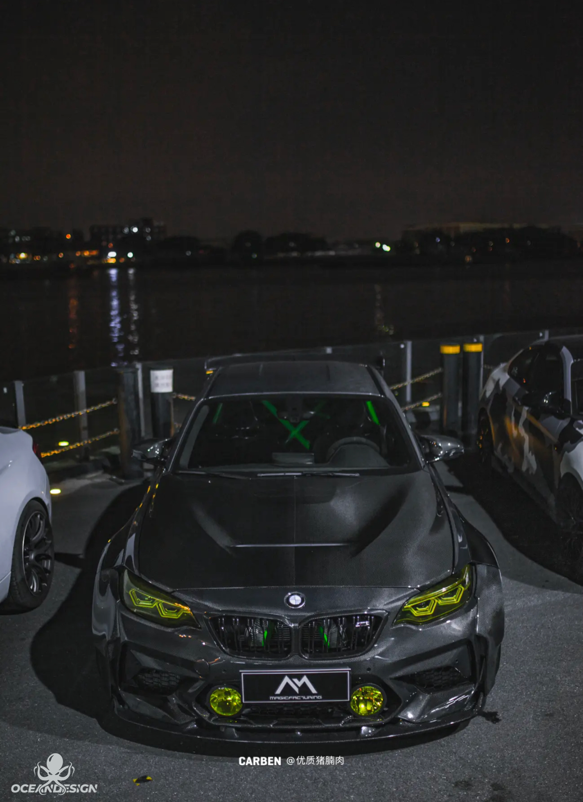 BMW F87 M2C OEM Style Carbon Fiber Body Parts - styling view