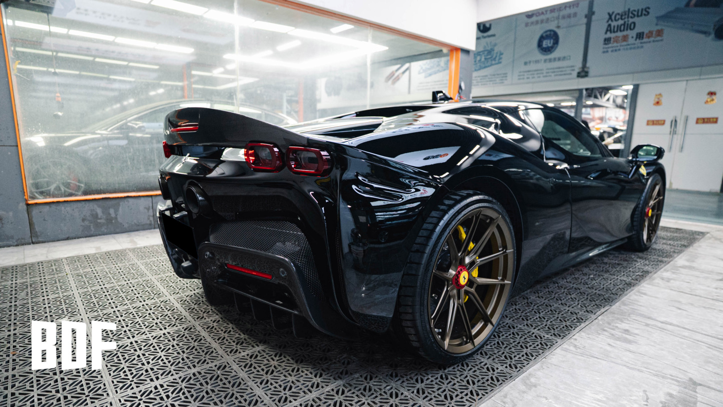 Ferrari SF90 OEM Style Dry Carbon Parts - styling view