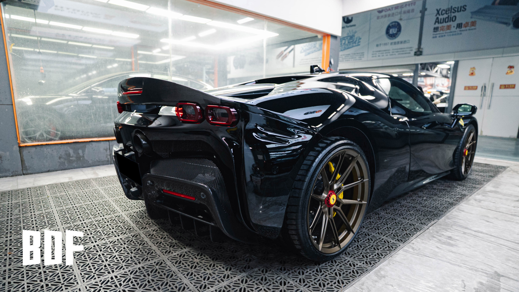 Ferrari SF90 OEM Style Dry Carbon Parts - styling view