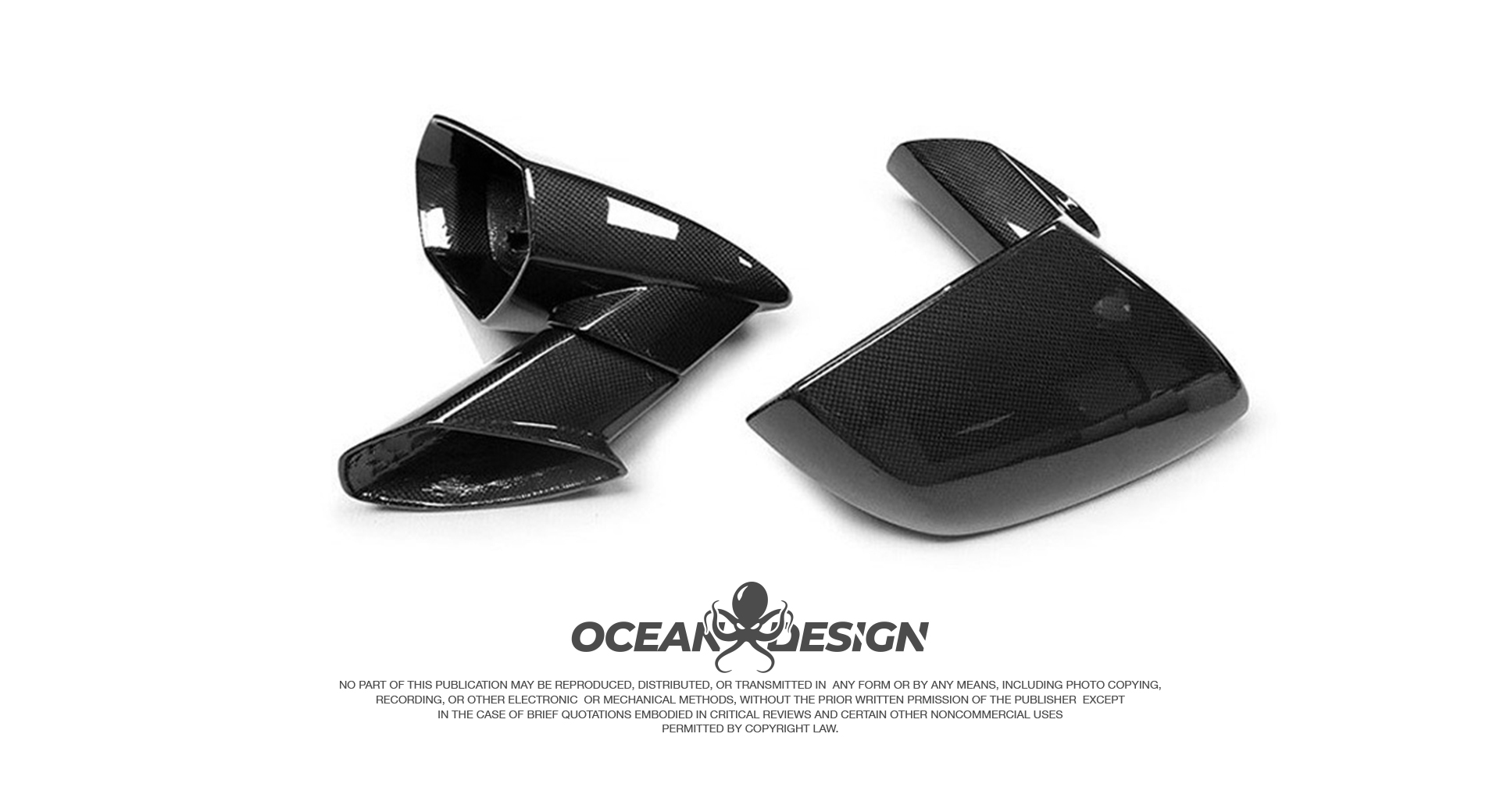 Lamborghini EVO Ocean Design Style Dry Carbon Parts - styling reference for Mirror Parts