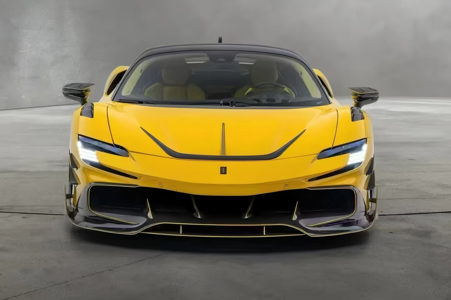 Ferrari SF90 M Style Dry Carbon Parts - styling view
