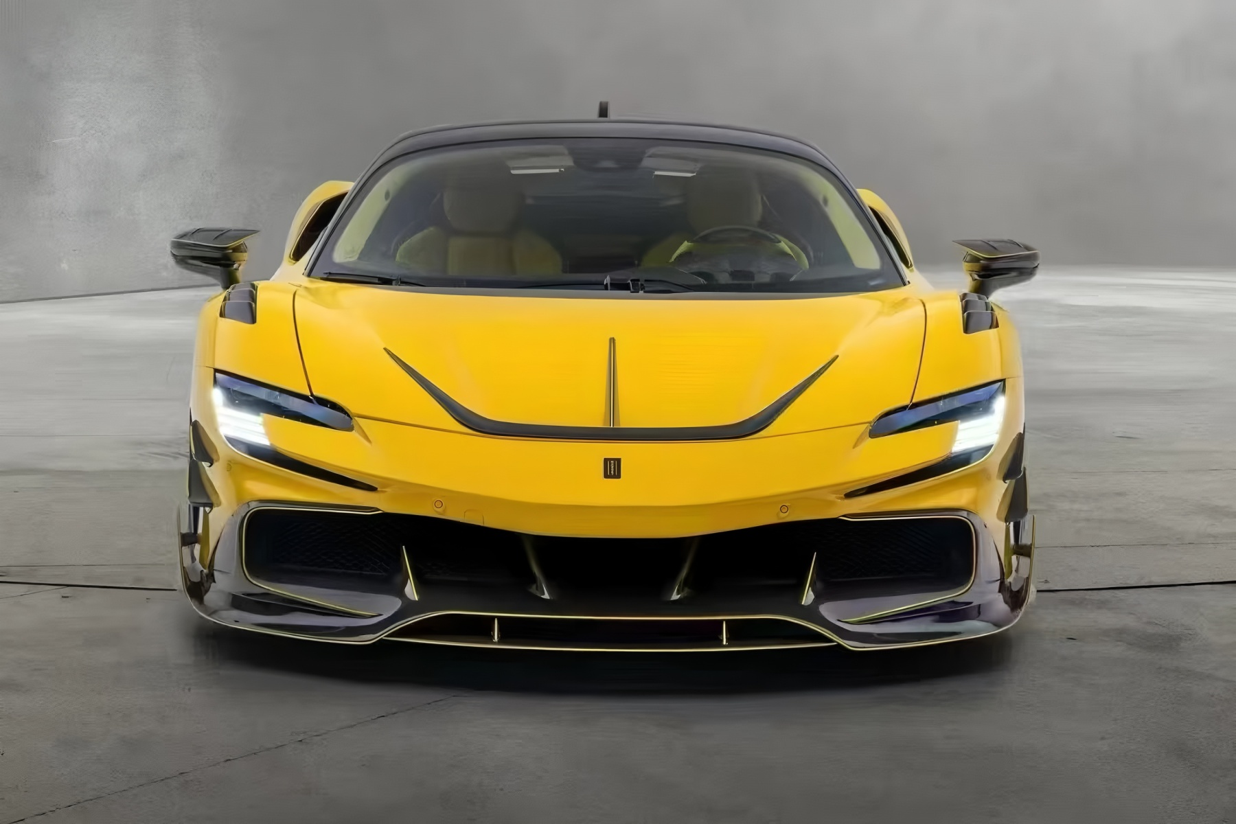 Ferrari SF90 M Style Dry Carbon Parts - styling view