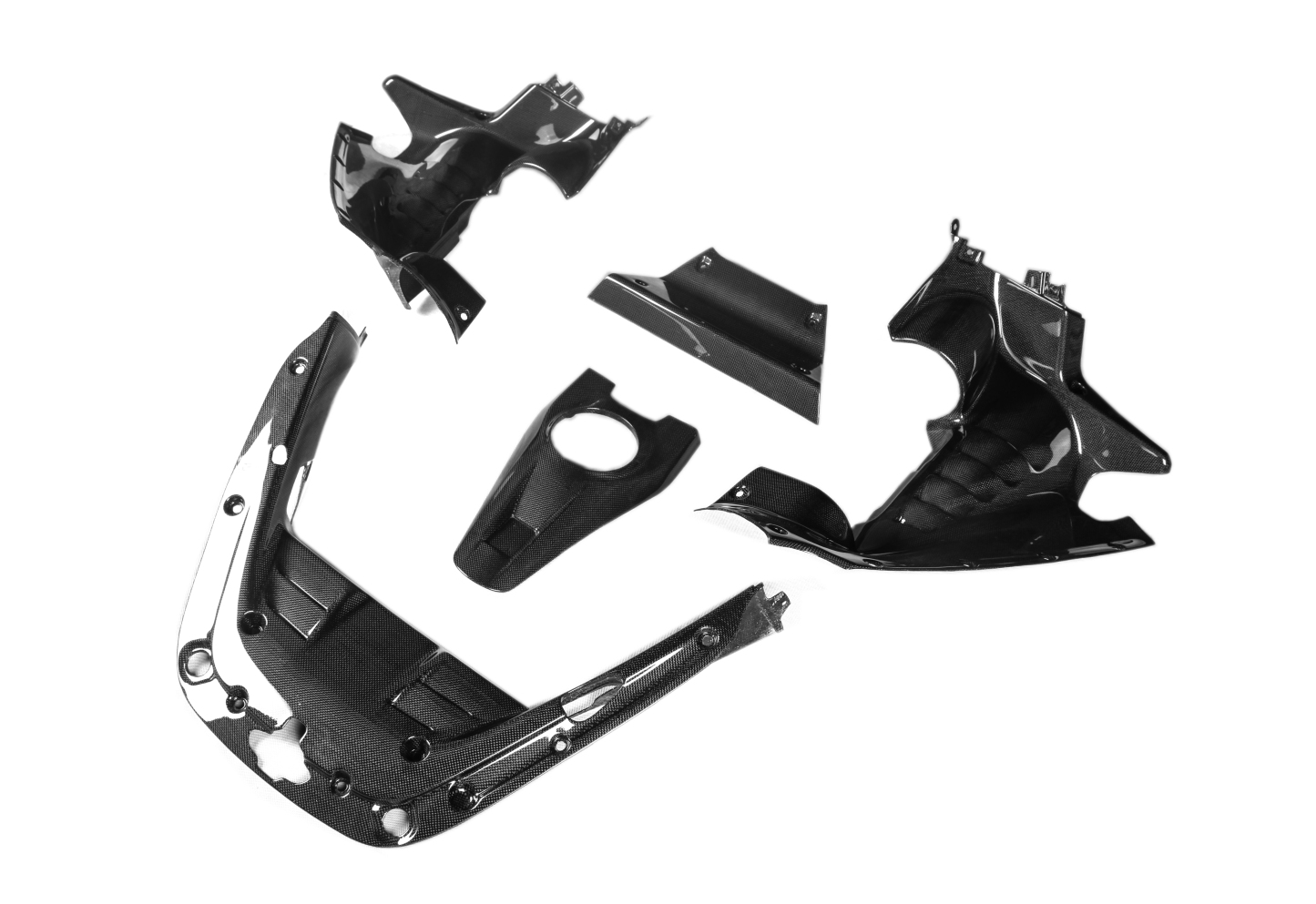 Ferrari SF90 OEM Style Dry Carbon Parts - styling reference for Engine Bay Trim
