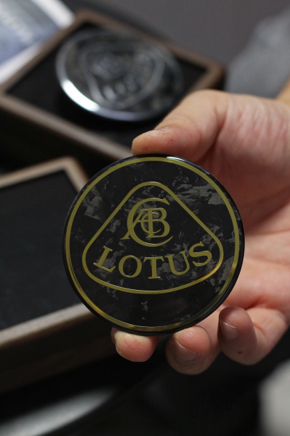Lotus Emira/Eletre/Emeya Marble-Pattern Dry Carbon Badges - styling view