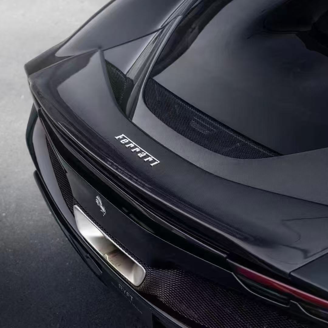 Ferrari 296 RYFT Style Dry Carbon Parts - styling view