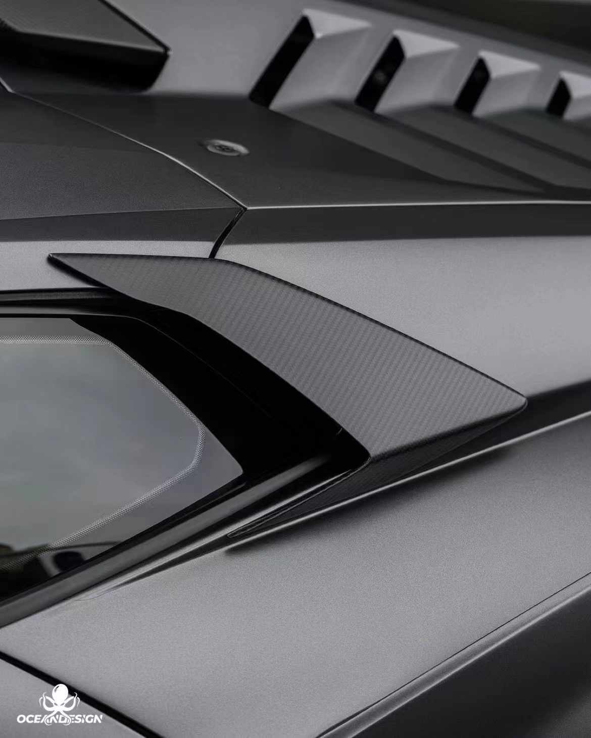 Lamborghini STO V Style Dry Carbon Parts - styling view