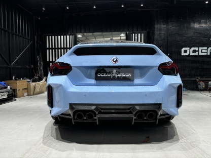 BMW G87 M2 AP Style Dry Carbon Parts - styling view