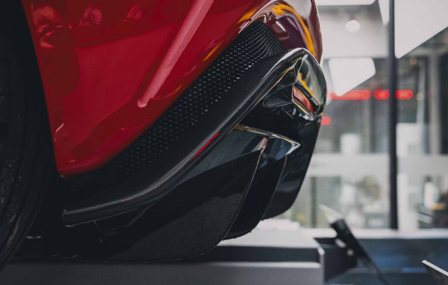 Ferrari 296 OEM Style Dry Carbon Parts - styling view