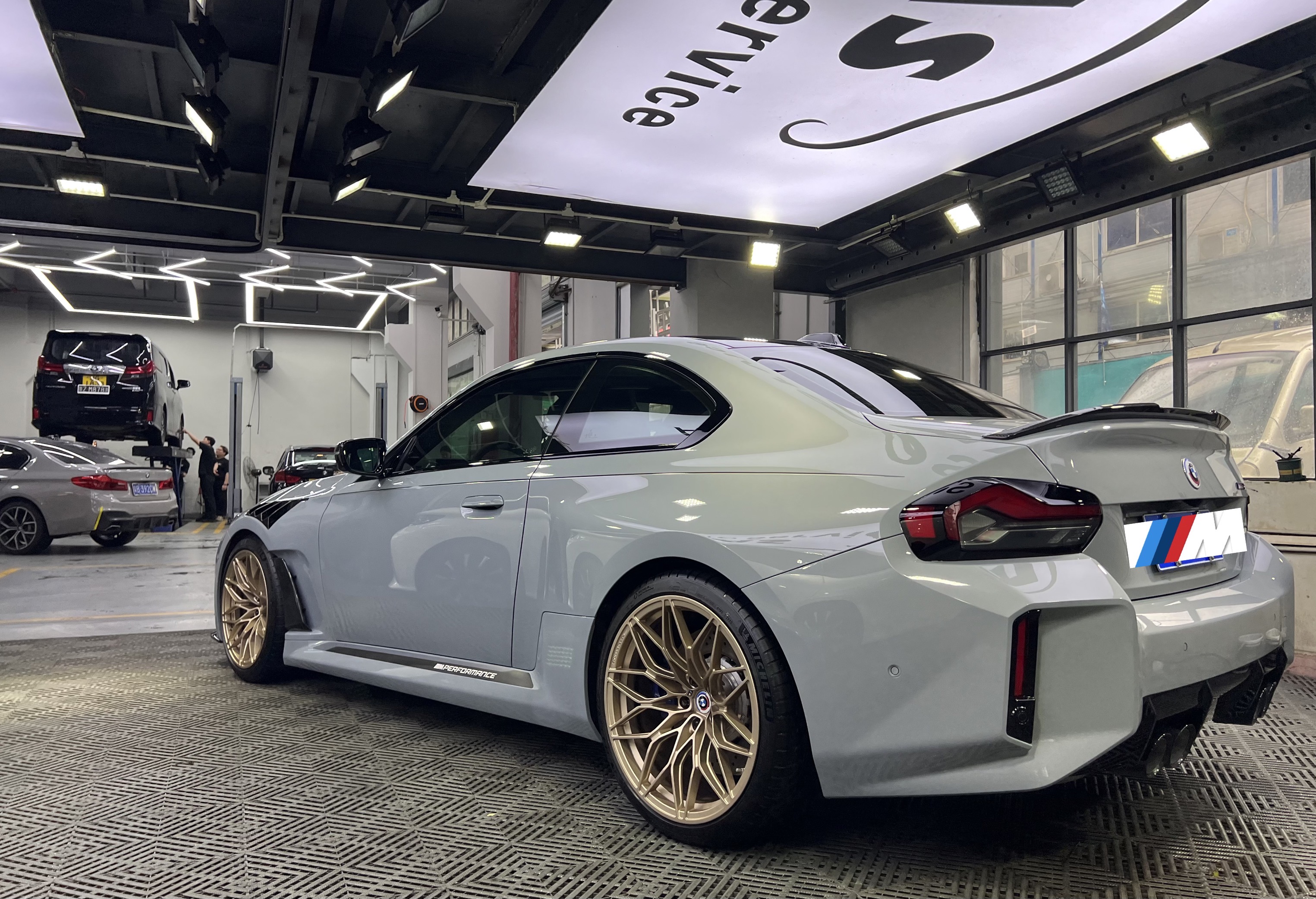 BMW G87 M2 AP Style Dry Carbon Parts - styling view