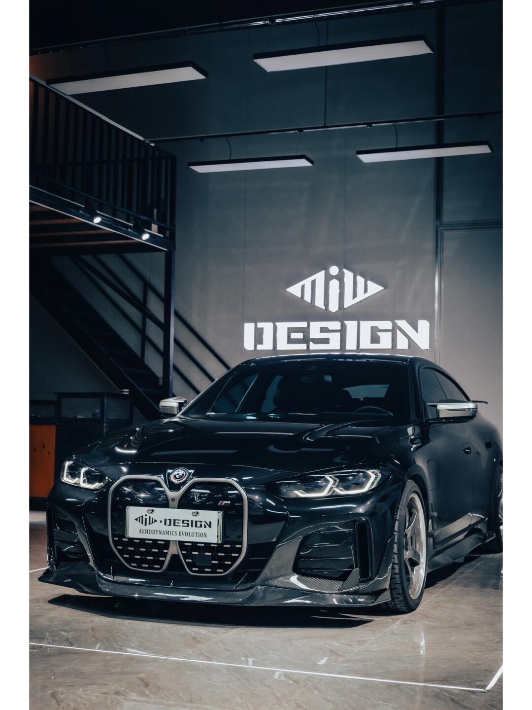 BMW G26 i4 MIW Style Carbon Fiber Parts - styling view
