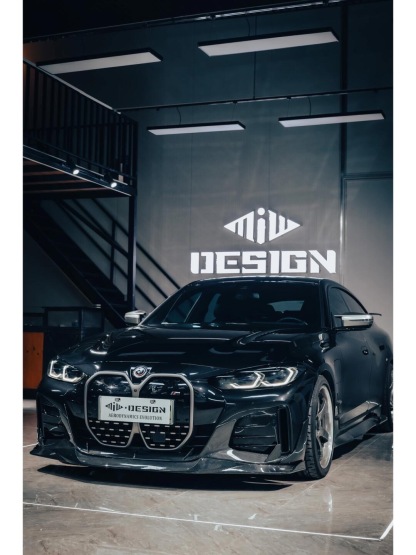 BMW G26 i4 MIW Style Carbon Fiber Parts - styling view