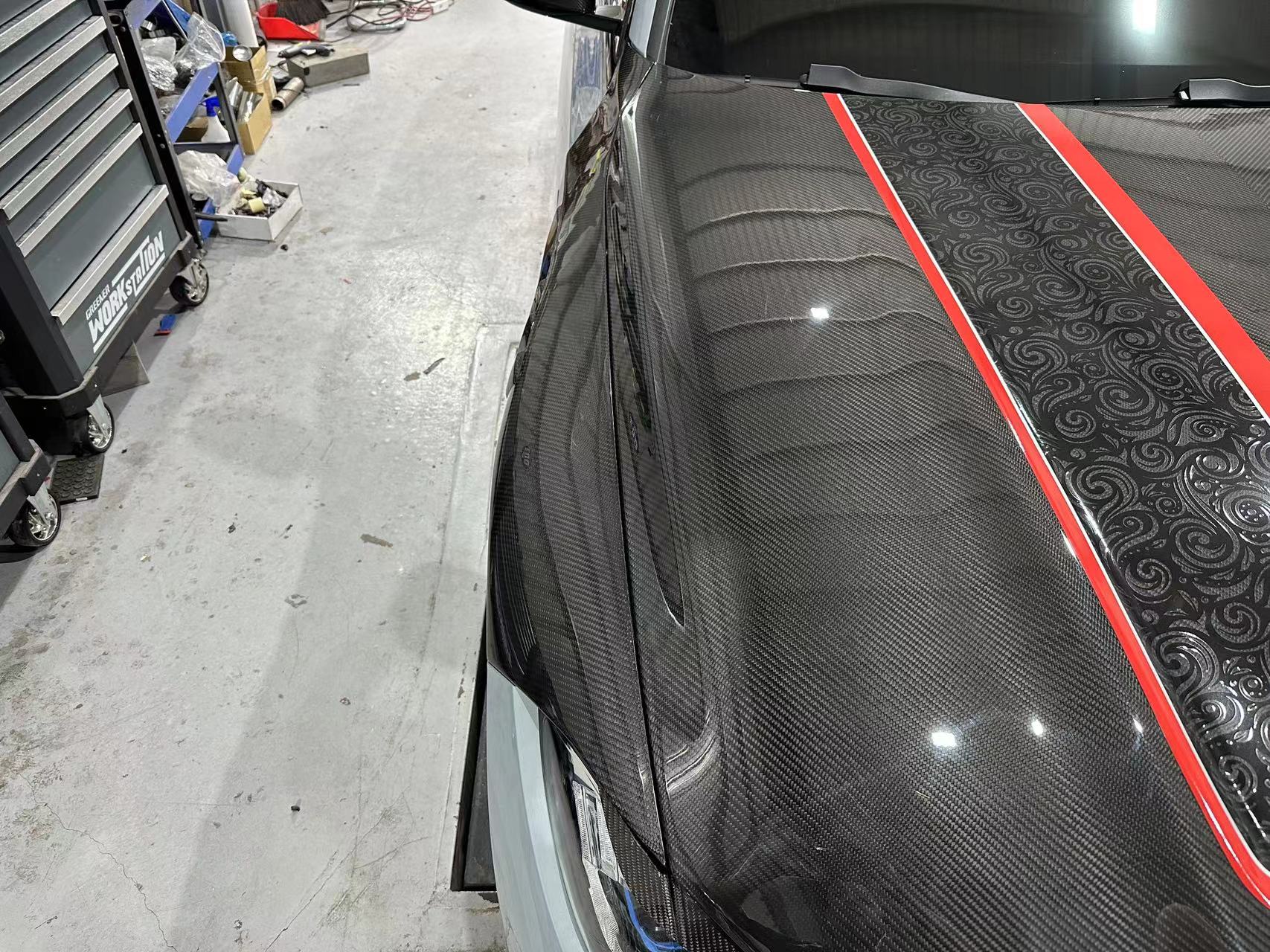 BMW G80 M3/G82 M4 Ocean Design Dry Carbon Shark-Fin Fenders - styling view