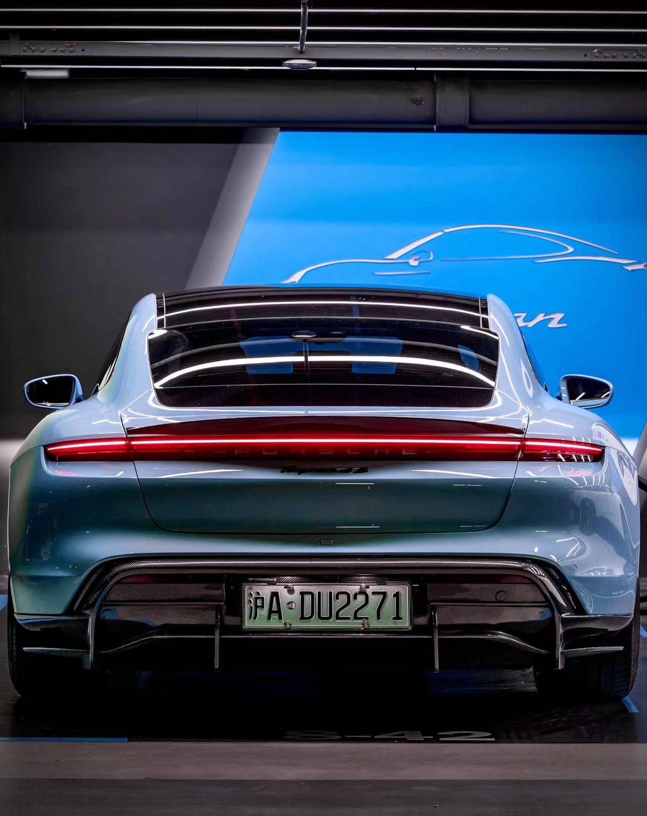 Porsche Taycan Ocean Design OD Style Dry Carbon Parts - styling view