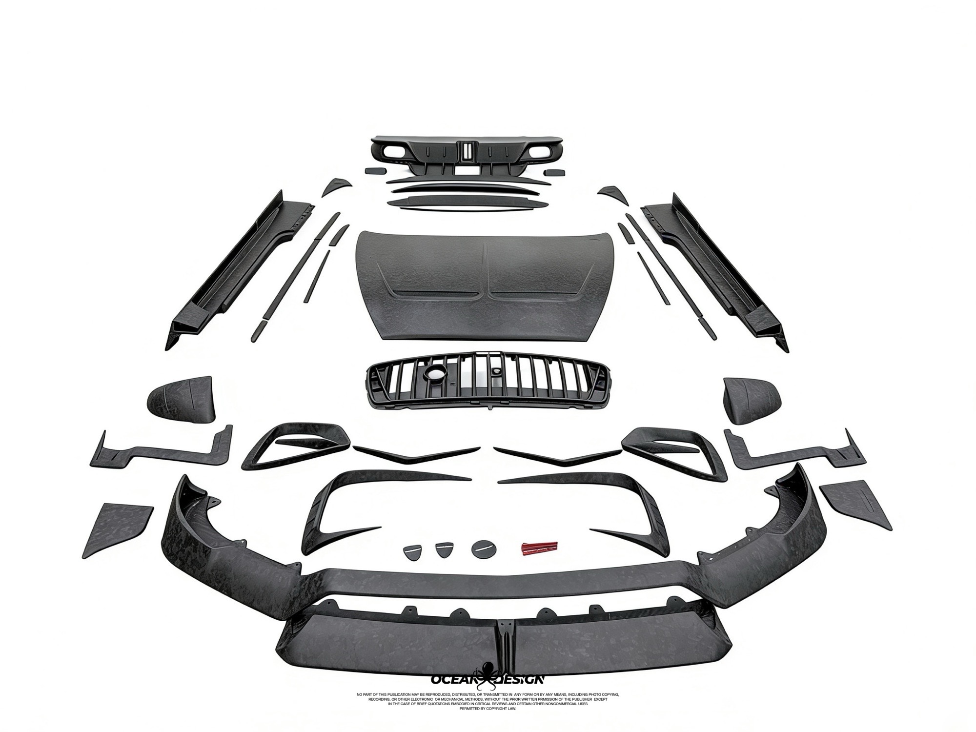 Bentley Continental GT 2025 MSY Style Dry Carbon Body Kit - styling reference for Full Set