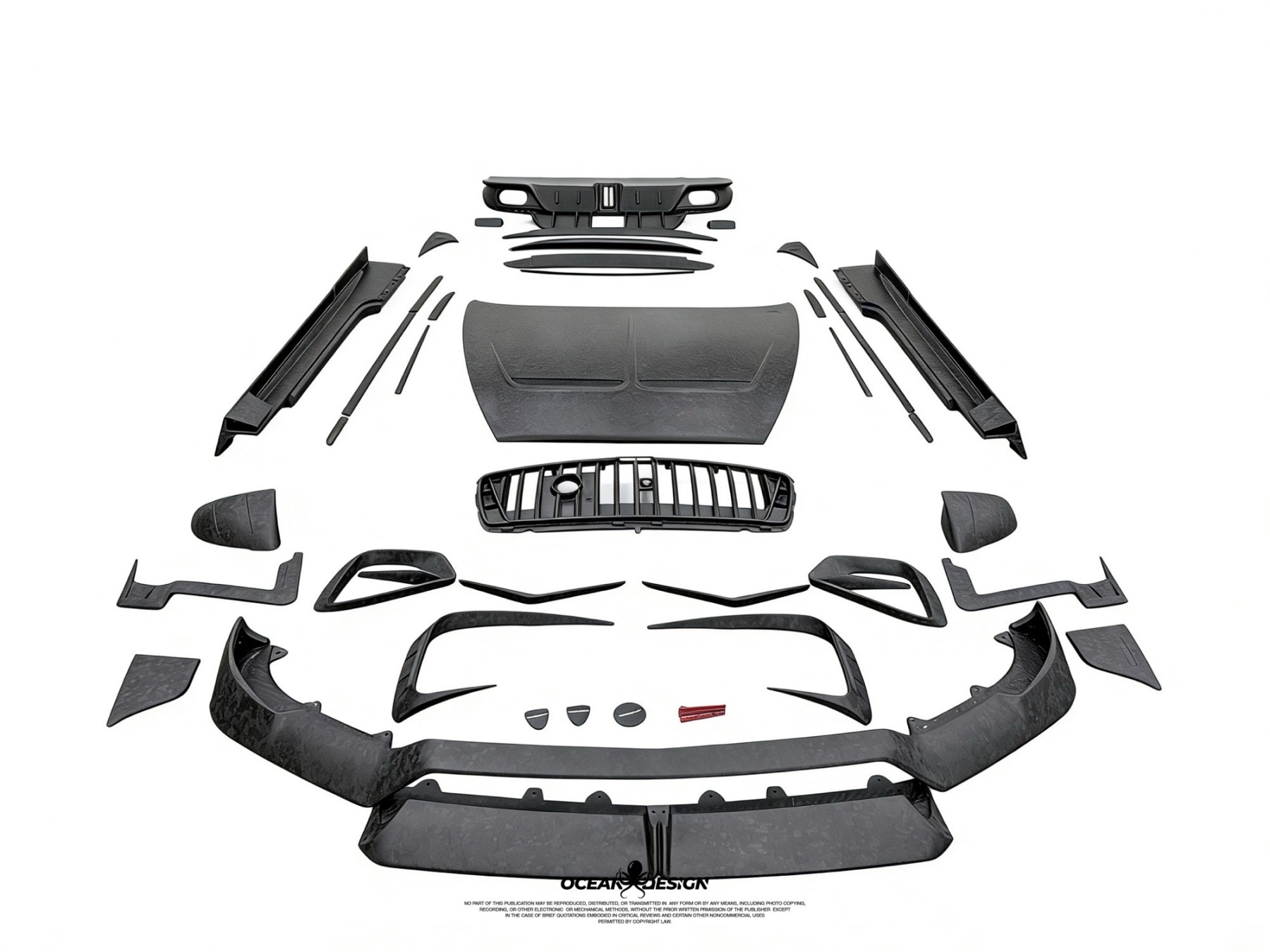 Bentley Continental GT 2025 MSY Style Dry Carbon Body Kit - styling reference for Full Set