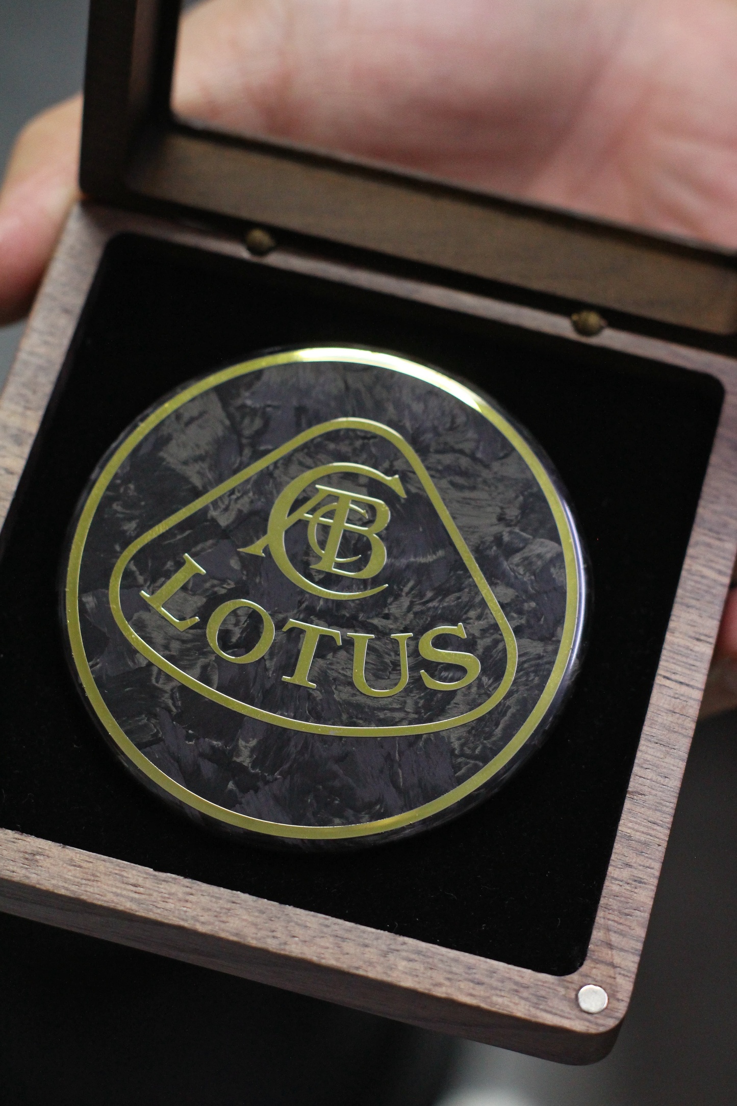 Lotus Emira/Eletre/Emeya Marble-Pattern Dry Carbon Badges - styling view