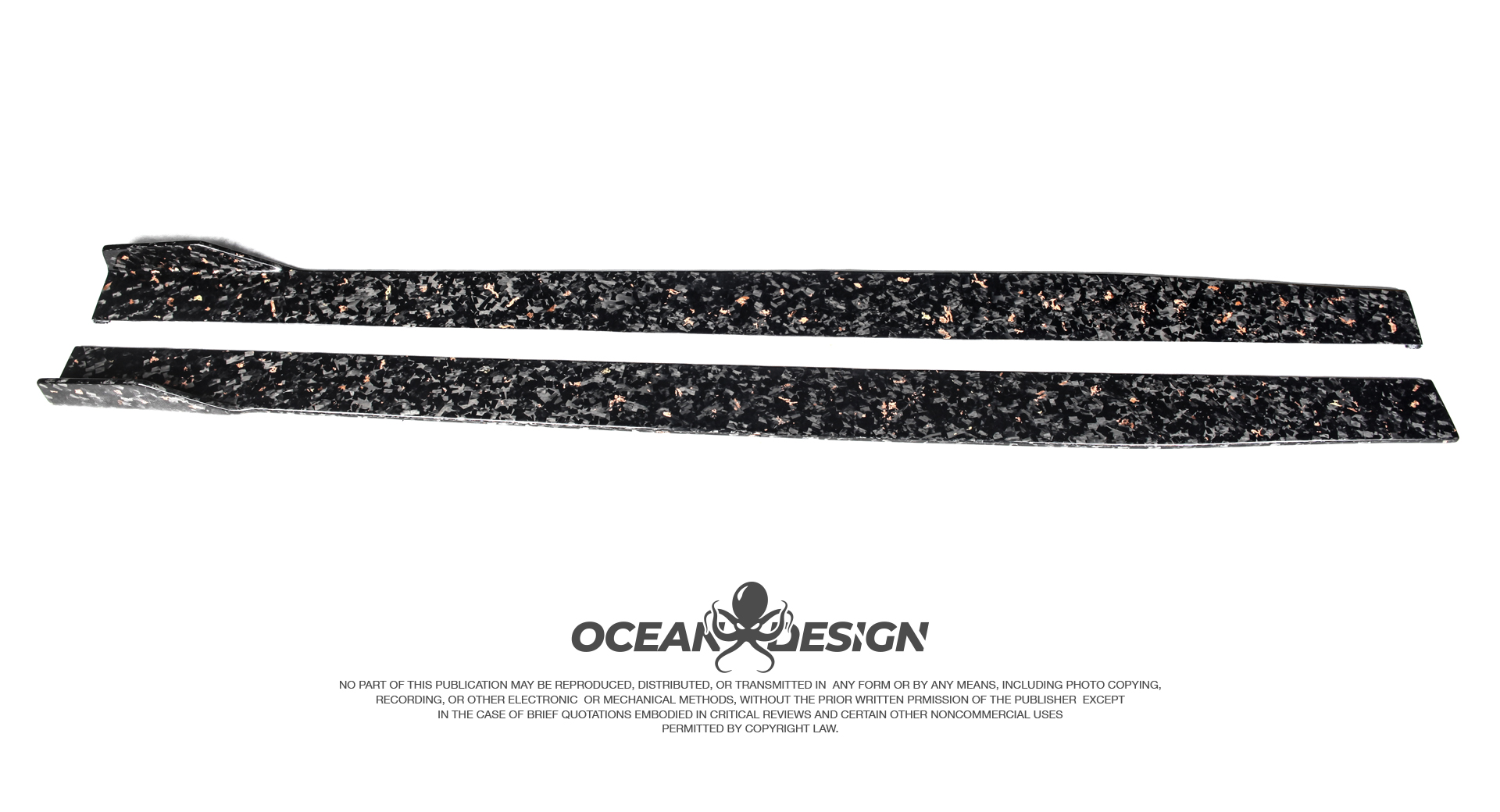 Lamborghini EVO RWD Ocean Design Style Dry Carbon Parts - styling reference for Side Skirts