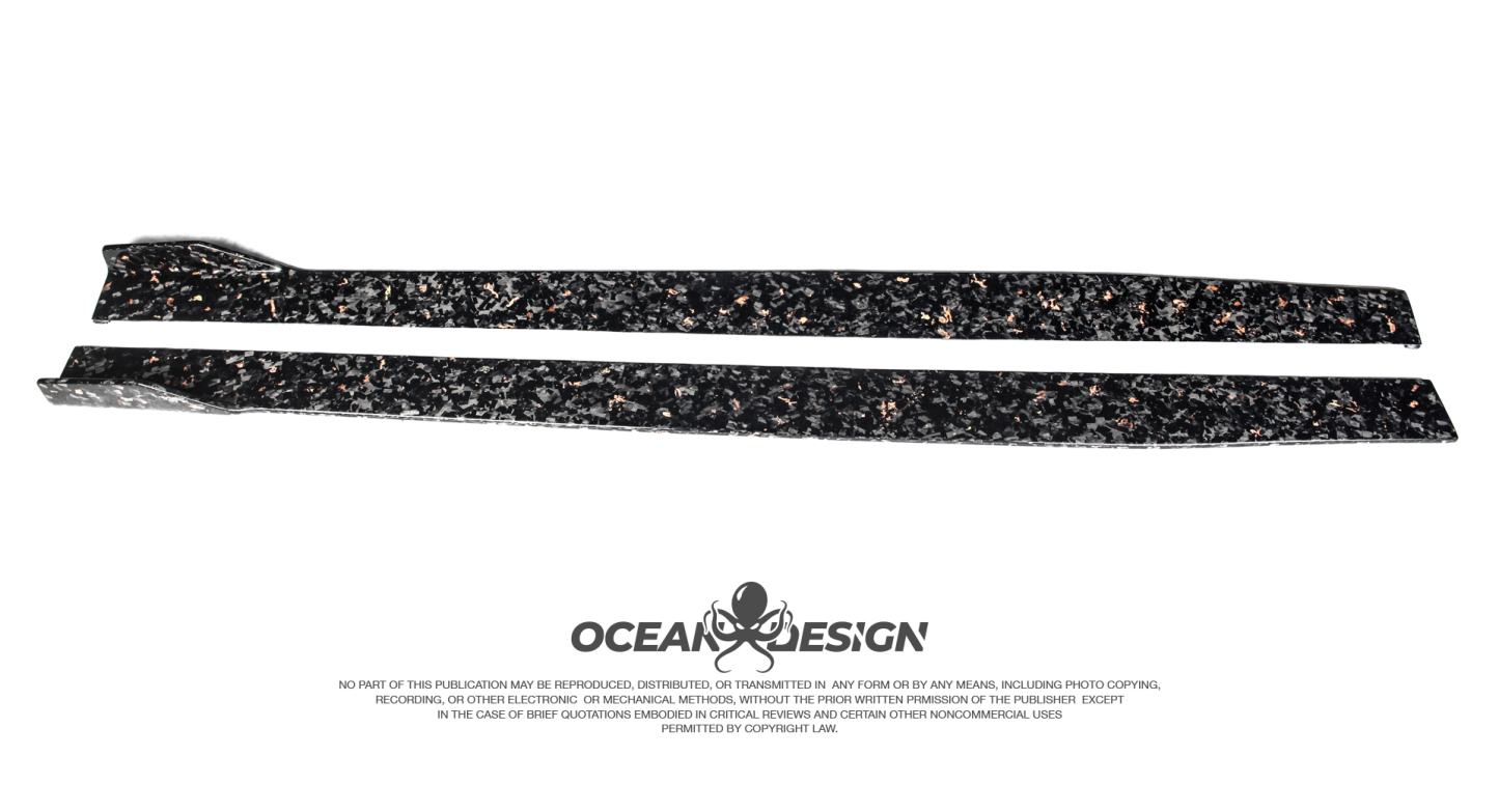 Lamborghini EVO RWD Ocean Design Style Dry Carbon Parts - styling reference for Side Skirts