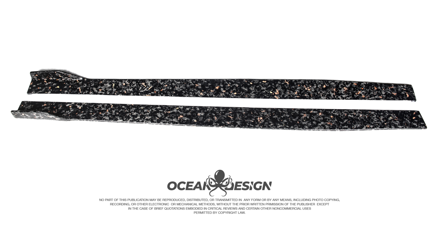 Lamborghini EVO RWD Ocean Design Style Dry Carbon Parts - styling reference for Side Skirts