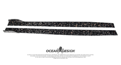 Lamborghini EVO RWD Ocean Design Style Dry Carbon Parts - styling reference for Side Skirts