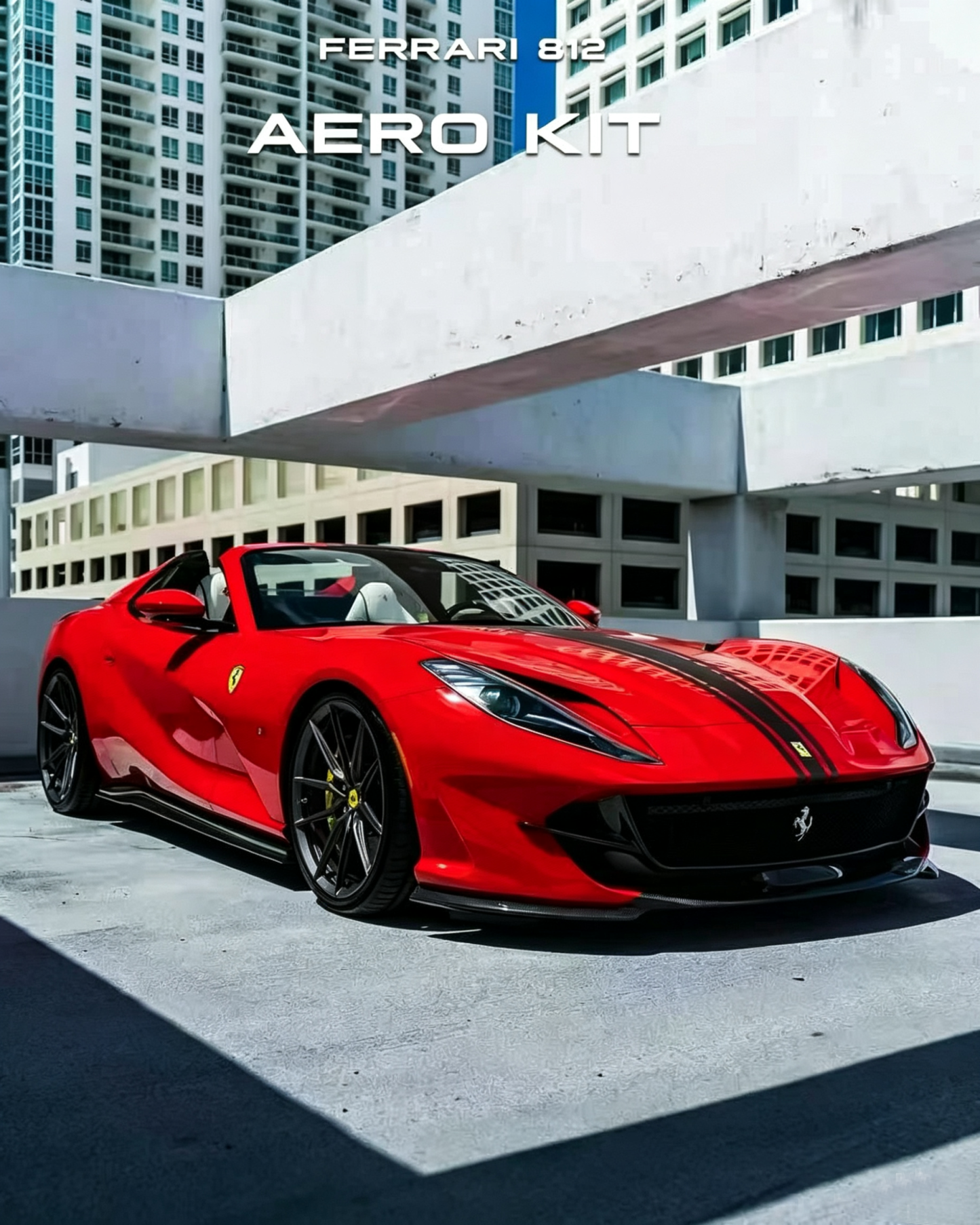 Ferrari 812 N Style Dry Carbon Parts - styling view