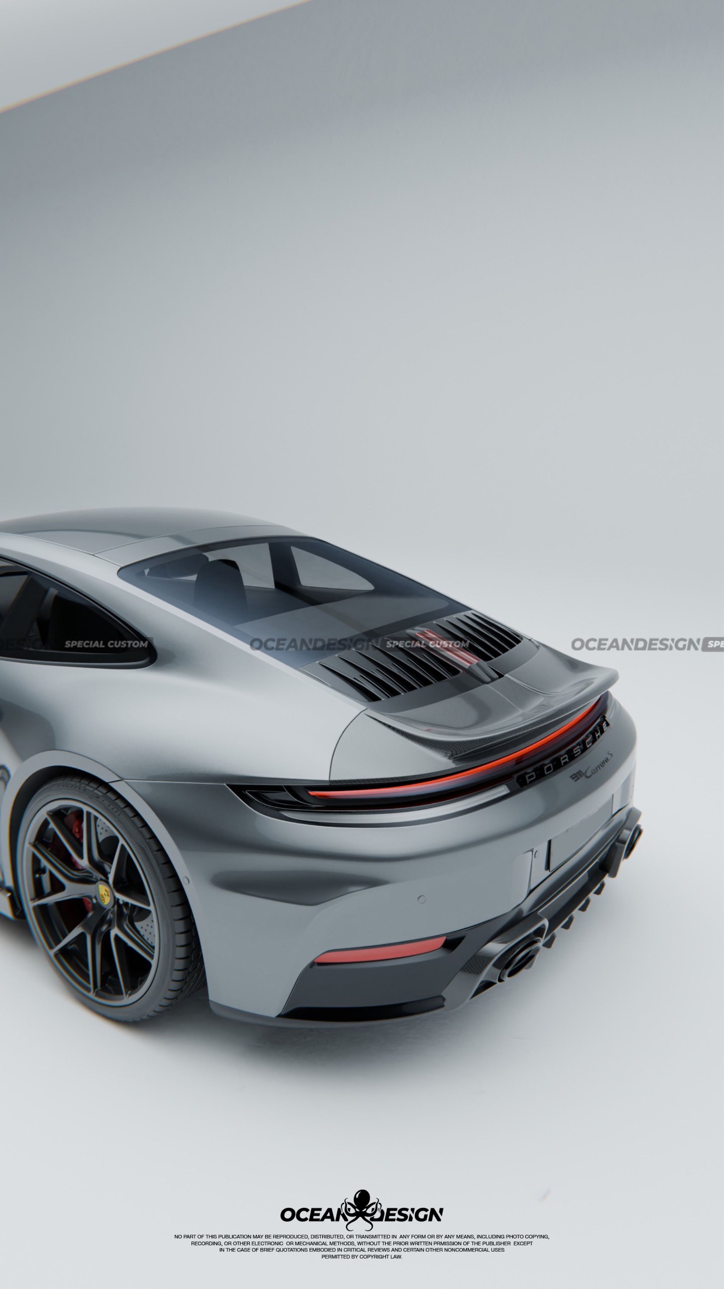 Porsche 911 992.2 Ocean Design Dry Carbon Parts - styling view