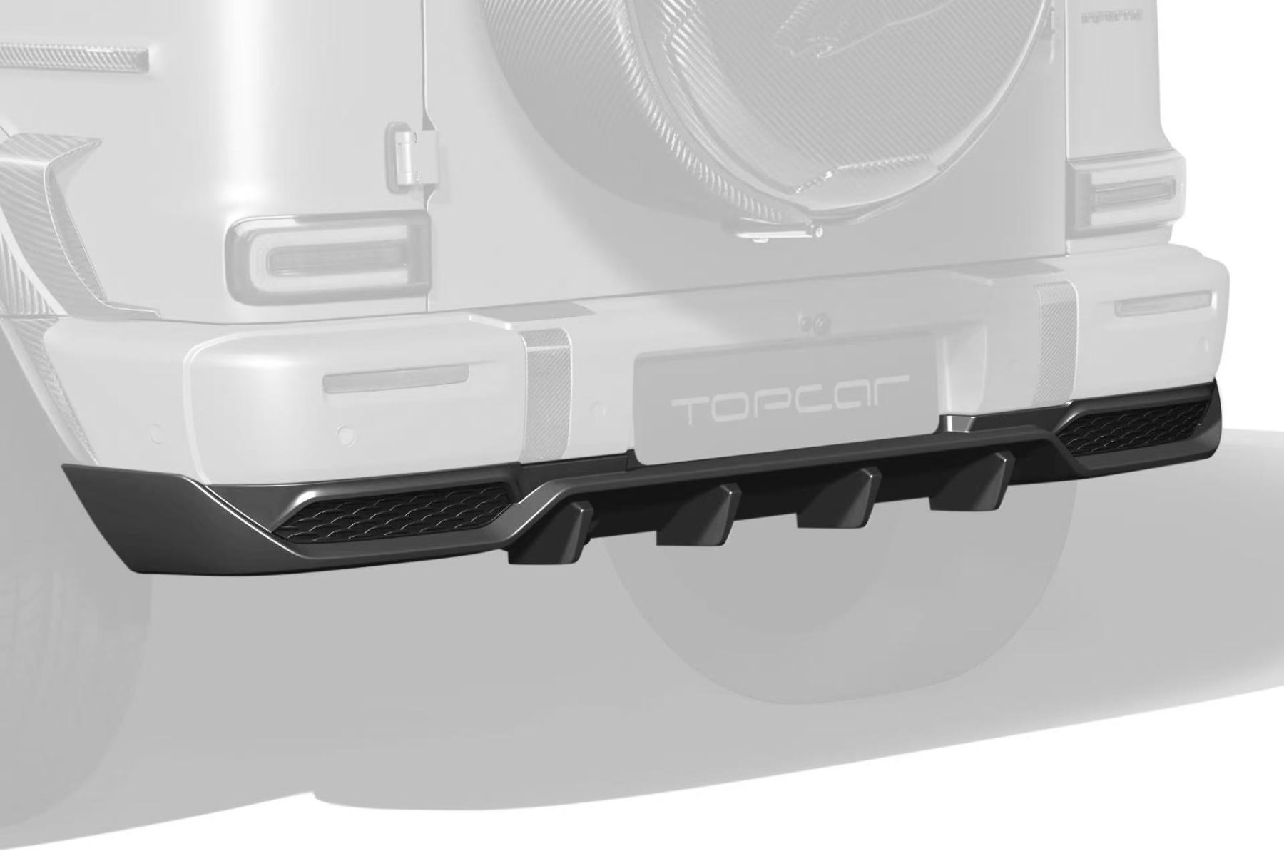 Mercedes-Benz W465 G63 Topcar Style Dry Carbon Parts - styling reference for Rear Lip