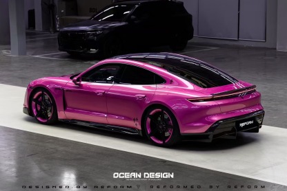 Porsche Taycan Ocean Design OD Style Dry Carbon Parts - styling view