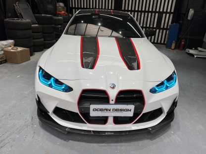 BMW G80 M3/G82 M4 CSL Style Dry Carbon Parts - styling view